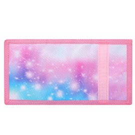 JONYEE Kids Wallets for Boys and Girls Ages 4-18 Trifold, Toddler/Youth Wallet for Boys Age 5-7 with Zippered Coin Pocket and Card Holders, Novelty Wallet for Childrens Birthday Gifts - Crown, Purple