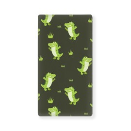 Winpema Happiness Alligator Baby Crib Sheets for Boys Girls Fitted Crib Sheets Kid Crib Fitted Sheets Crib Cover Single Pack 28"x52"