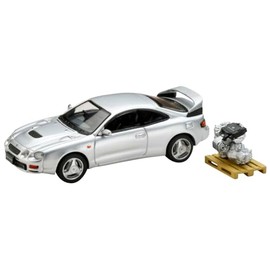 1/64 Toyota Celica GT-FOUR WRC Edition (ST205) with Engine Display Model Silver