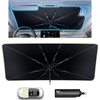 helloleiboo helloleiboo [2025 Upgraded] Car Windshield Sun Shade Umbrella 57"x