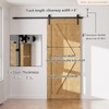 CCJH Barn Door Hardware Kit 4FT Sliding Track Heavy Duty