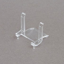 (25) 2" Clear Mineral Fossil Coin Commemorative Slab Proof Set Display Stand Holder Easels