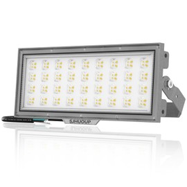 SJHUOUP 100W LED Flood Lights Outdoor, Stadium Lights,13000Lumen Super Bright,6500K Daylight White Floodlight,IP67 Waterproof Outdoor LED Flood Lights,for Yard, Garden, Stadium, Playground