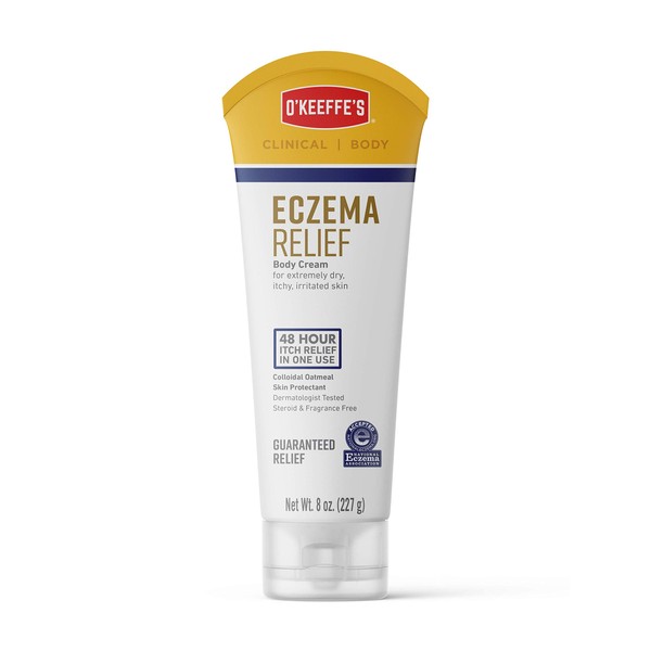 O'Keeffe's Eczema Relief Skin Protectant Body Cream, 8 Ounce Tube