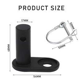 1pc Bicycle Trailer Hitch with 1PCS Buckles, Towbar Adapter, Portable Bicycle Accessory, Connector for Trailer, Suitable for Bicycles, Kids Cars, Pet Cars