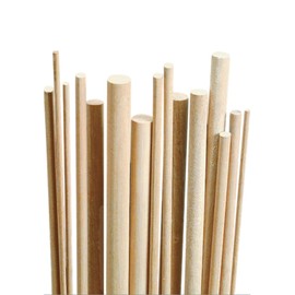Creativity Street Natural Wood Dowels, 36 Inches, Assorted Set of 111