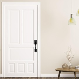 Hadims Matte Black Door Handle Exterior, Entry Door Handle and Reversible Handle Knob, Black Front Entry Door Handle,Black Front Door Handle