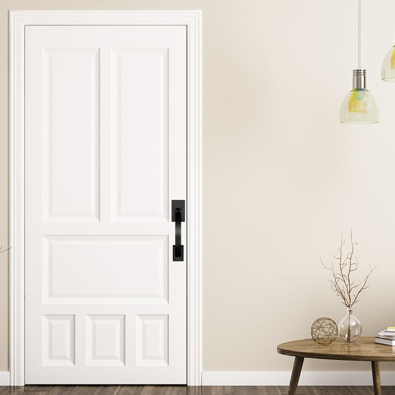 Hadims Matte Black Door Handle Exterior, Entry Door Handle and