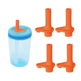 4pcs Replacement Bite Valve for Zak Designs Kelso 15 oz, Silicone Mouthpiece BPA Free Reusable Straw Cup Accessories Compatible with Zak Kids Water Bottles, Blue
