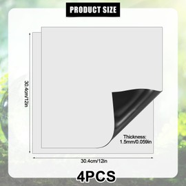 4pcs Square Magnetic Vent Covers, 12x12 Inch High Strength Magnetic Air Vent Blocker Covers Register Magnet Vent Cover Sound Proof Covers for Home Floor Ceiling Wall AC RV HVAC