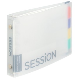 Maruman FM310-98 Loose-Leaf Binder, Session, Mini-Size, 5 Holes, Clear