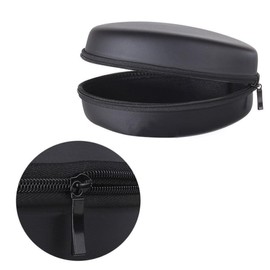 Gatuida Mini Eva Headphones Case Portable Earphone Pouch for Travel Compact Storage for Headsets and USB Cables Water-Resistant Design for Daily Use Black