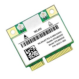 RTL8822CE Tarjeta WiFi 1200Mbps 2.4G+5Ghz 802.11AC Rojo Mini PCIe Bluetooth 5.0 Soporte Laptop/PC 10/11