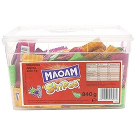 Maoam Stripes - Fruit Flavour Chew 120 Tub