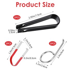 Gtziqa 6 PCS Lug Nut Cover Removal Tool, 3 Type Car Wheel Hub Bolt Nut Cover Removal Tool, Nuts Caps Lugs Puller Universal Car Wheel Lug Cap Removal-Tool Set for Most Vehicles Cars