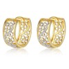 MIKAMU 14K Gold Earrings for Women Dainty Gold Plated Filigree