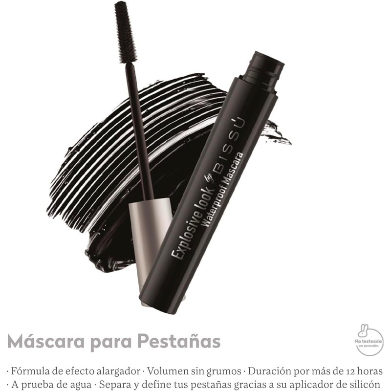 Bissú Máscara de Pestañas Negra Explosive Look Waterproof