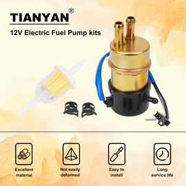 TIANYAN 12v Electric Fuel Pump Compatible with Yamaha v-star 650 XVS650 XV1000 XVS1100,Virago 535/1000/1100,Road Star XV1600/XV1700A,Goldwing 1200/ Shadow 800