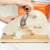 Brvclon Manual Bread Slicer Adjustable Thickness, Hand Crank Bread Slicer