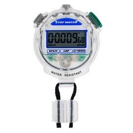 [クレファー]CREPHA デジタルストップウォッチ 3気圧防水 カウントダウン計測 クリア TEV-4013-CL