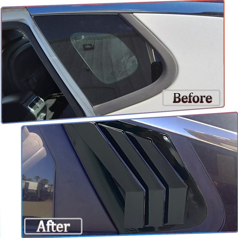 MUXEE Window Louver 2Pcs Side Vent Window Louvers for Kia