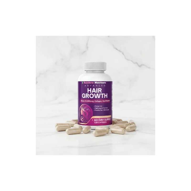 2pack Suplemento Hair Growth Biotina Colágeno 240 Cápsulas