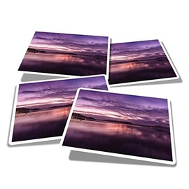 Vinyl Rectangle Stickers (Set of 4) 10cm - Oban West Scotland Travel for Laptops, Tablets, Luggage, Scrap Booking, Fridges #51585