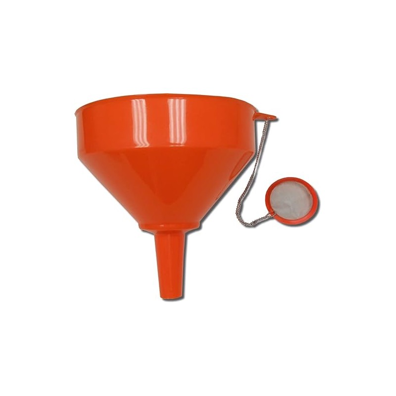King Kooker 8" Plastic Cooking Oil Funnel with Attached Reusable