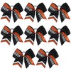 DEEKA 8" Softball Cheer Bows with Glitter Stitching Thread Cheerleader