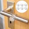 Nzexlyva 6PCS Door Handle Protectors, Flexible Transparent Wall Protection Door