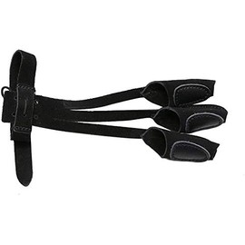Namvo Archery Glove 3 Finger Guard Leather Shooting Protective Gloves, Archery Protective Gear Suitable for Outdoor Archery Competition Black