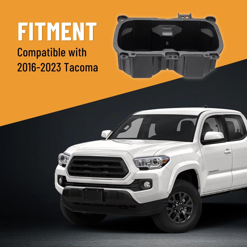 Racewill Oversized Cup Holder Compatible with 2016-2023 Tacoma, 3.75" Diameter