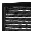 12" x 12" Inch Square Black Galvanized Steel Ventilation Grille