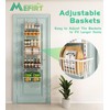 Mefirt 13.8" W Narrow Over The Door Pantry Organizer, Pantry
