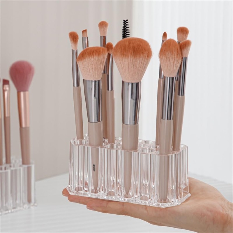 SITEDAN Makeup Brush Stand, Makeup Brush Case Storage 26 Cosmetic
