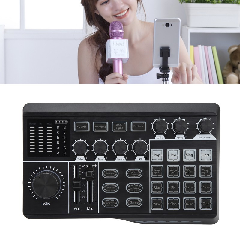 Professional Sound Mixer 1200mAh Micro USB Studio Streaming Live Gaming