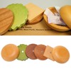Hamburger Coaster Set Heat Insulation Cute Exquisite Wood Drink Coasters