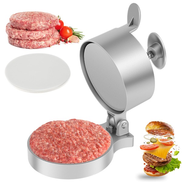 Eummy Burger Maker with 100 Wax Paper Adjustable Nonstick Hamburger