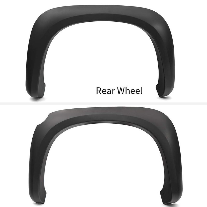 PIT66 Fender Flares, Compatible With 2005-2011 Dodge Dakota Crew Cab
