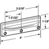 Prime-Line F 2882 Deluxe Sash Lift, 3-3/16 In., Wrought Steel,