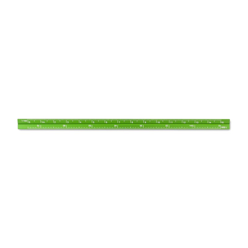 Alumicolor 3610-6 Aluminum Combination Pocket Scale, 6IN, Green