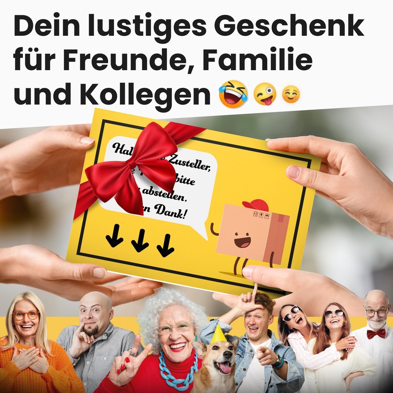 DankeDir! Pakete bitte hier abstellen – Sign 30 x 20
