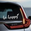 JNNJ Car Sticker, Tuning Car Window Sticker, Be Happy Car