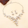 JunyiDIY Elegant Pearl Jewelry Set | 10mm White Plastic Pearl