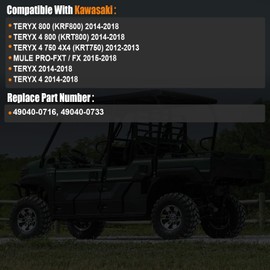 2012-2018 Fuel Pump Assembly Compatible for Kawasaki Teryx 4 800 2014-2018, Mule Pro FX/FXT 2015-2018, Teryx4 750 2012-2013, Replace 49040-0716, 49040-0733