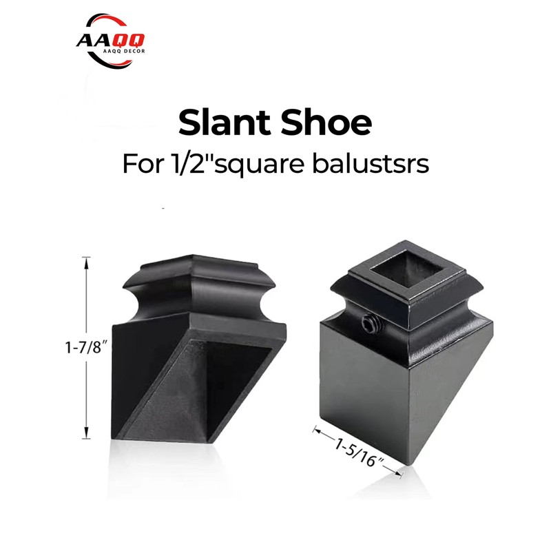 AAqq Decor 12-Pack Iron Baluster Shoes Square Railing Shoes Stair