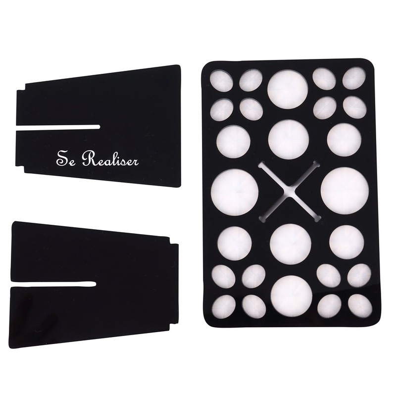 SE Realiser meikuburasisutando Brush Holder Black Makeup Brush Cleaning after