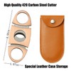 420 Carbon Steel 𝐂𝐮𝐭𝐭𝐞𝐫 and Lighter Set, Built-in 𝐏𝐮𝐧𝐜𝐡, Triple