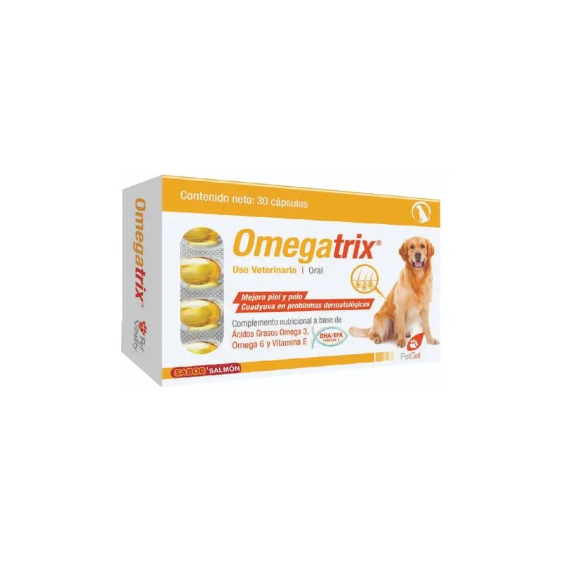 Omegatrix Suplemento Nutricional P/perro 30 Caps Omegas 3y6