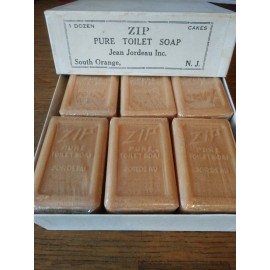 ZIP   ca 1940 Vintage Antique  PURE TOILET SOAP by ZIP Jean Jordeau  - 1 dozen bars